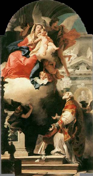 Giovanni Battista Tiepolo The Virgin Appearing to St Philip Neri